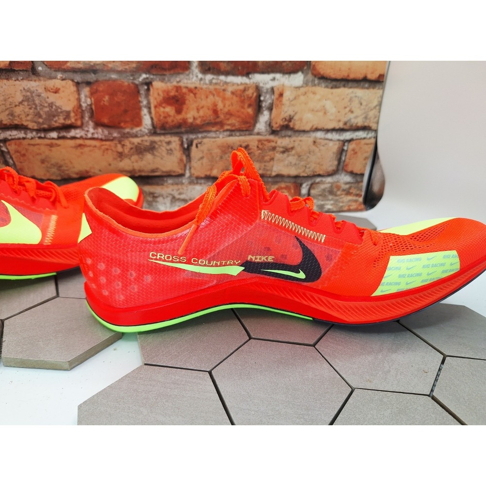 Nike ZoomX Dragonfly XC Cross Country Spikes Orange Volt Men Sz 12.5 Bag Spikes - Picture 8 of 10